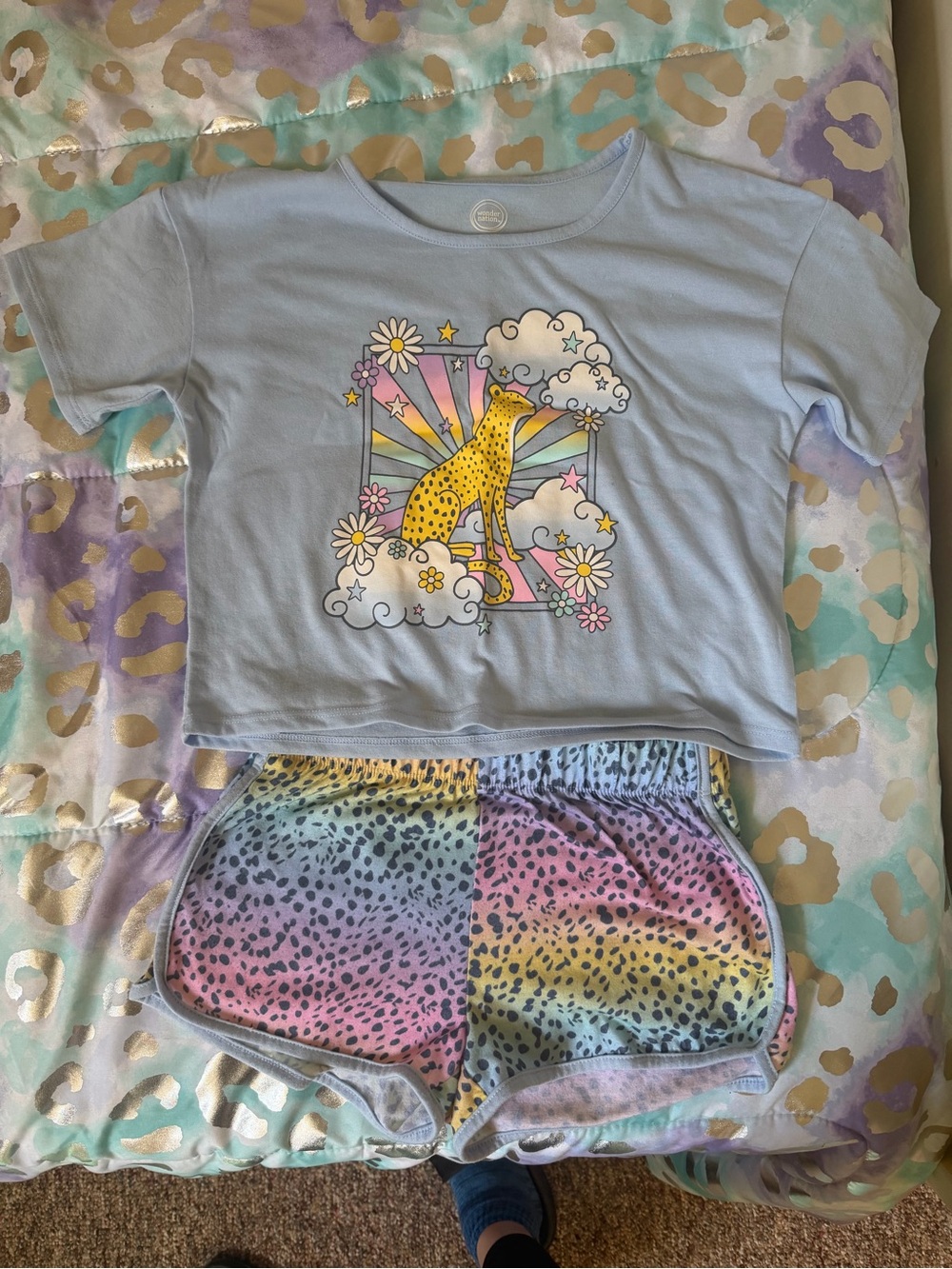 Girls animal print Pajama Set lot